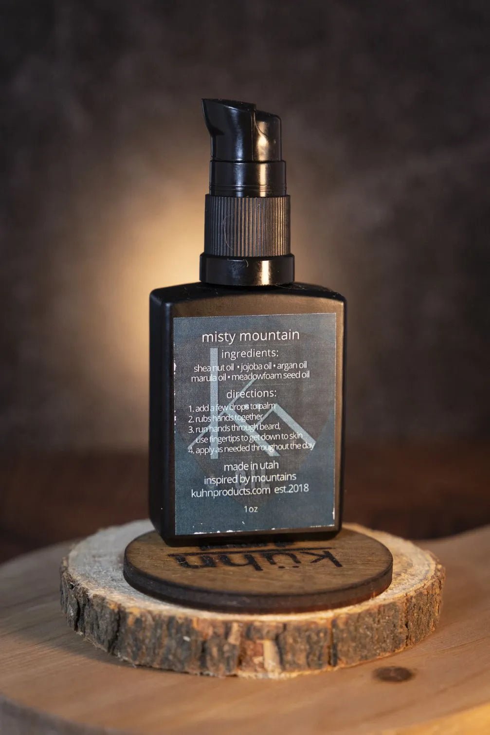 All Natual Beard Oil | 1oz | Pump Top - Kühn - Products For Men