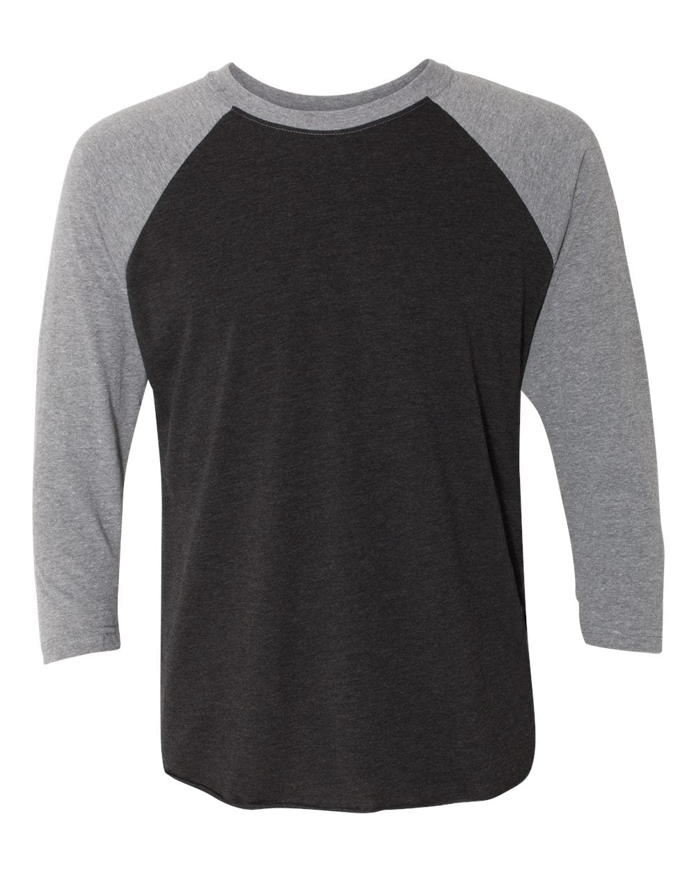 Tri - blend Three - Quarter Sleeve Baseball Raglan T-Shirt - Kühn - Products For Men