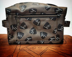 Load image into Gallery viewer, Toiletry bag dopp kit from kühn products olive with black kühn logo.
