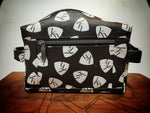 Load image into Gallery viewer, Toiletry bag dopp kit from kühn products black with white kühn logo.
