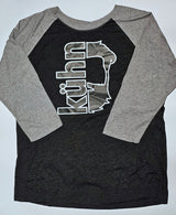 Tri-blend Three-Quarter Sleeve Baseball Raglan T-Shirt