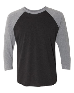 Tri - blend Three - Quarter Sleeve Baseball Raglan T-Shirt - Kühn - Products For Men