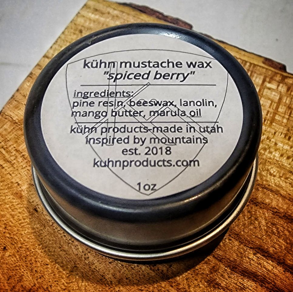 1 oz Strong Hold Mustache Wax | With Pine Resin