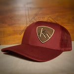 Load image into Gallery viewer, Hats | Snapback Trucker | Cranberry.
