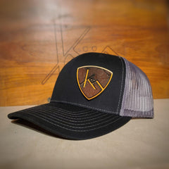 Hats | Snapback Trucker | Black/Charcoal - Kühn - Products For Men